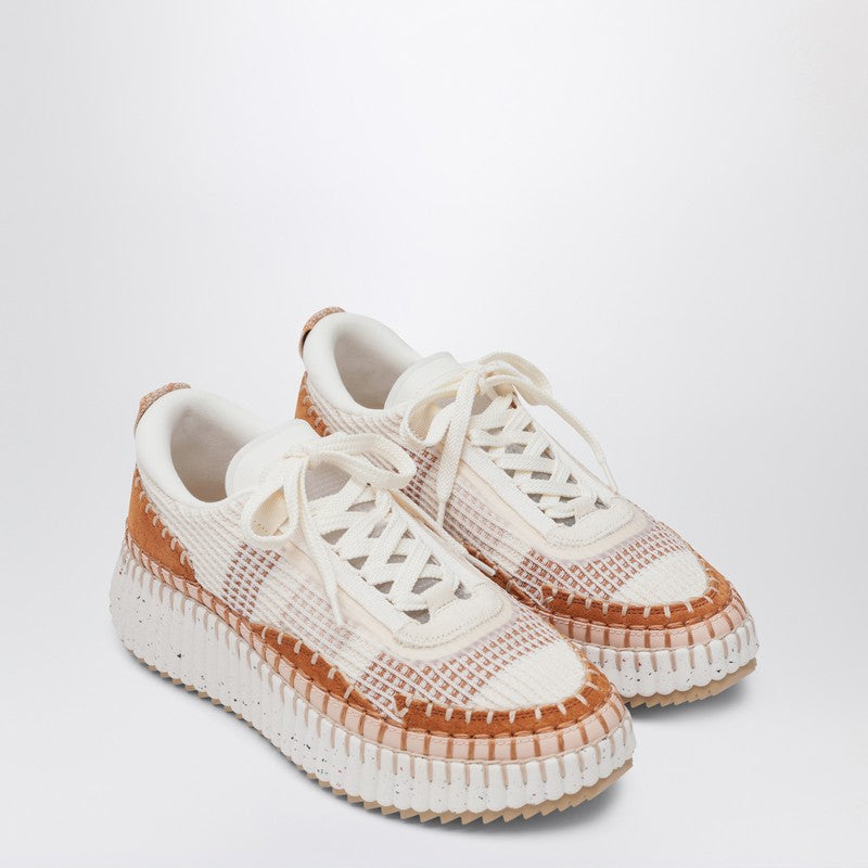 Chloé Nylon Natural Nama Trainer in Recycled Glam Steals