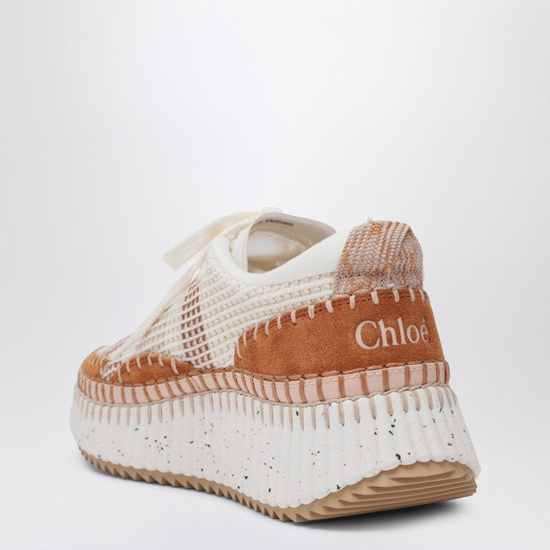 Chloé Nylon Natural Nama Trainer in Recycled Glam Steals