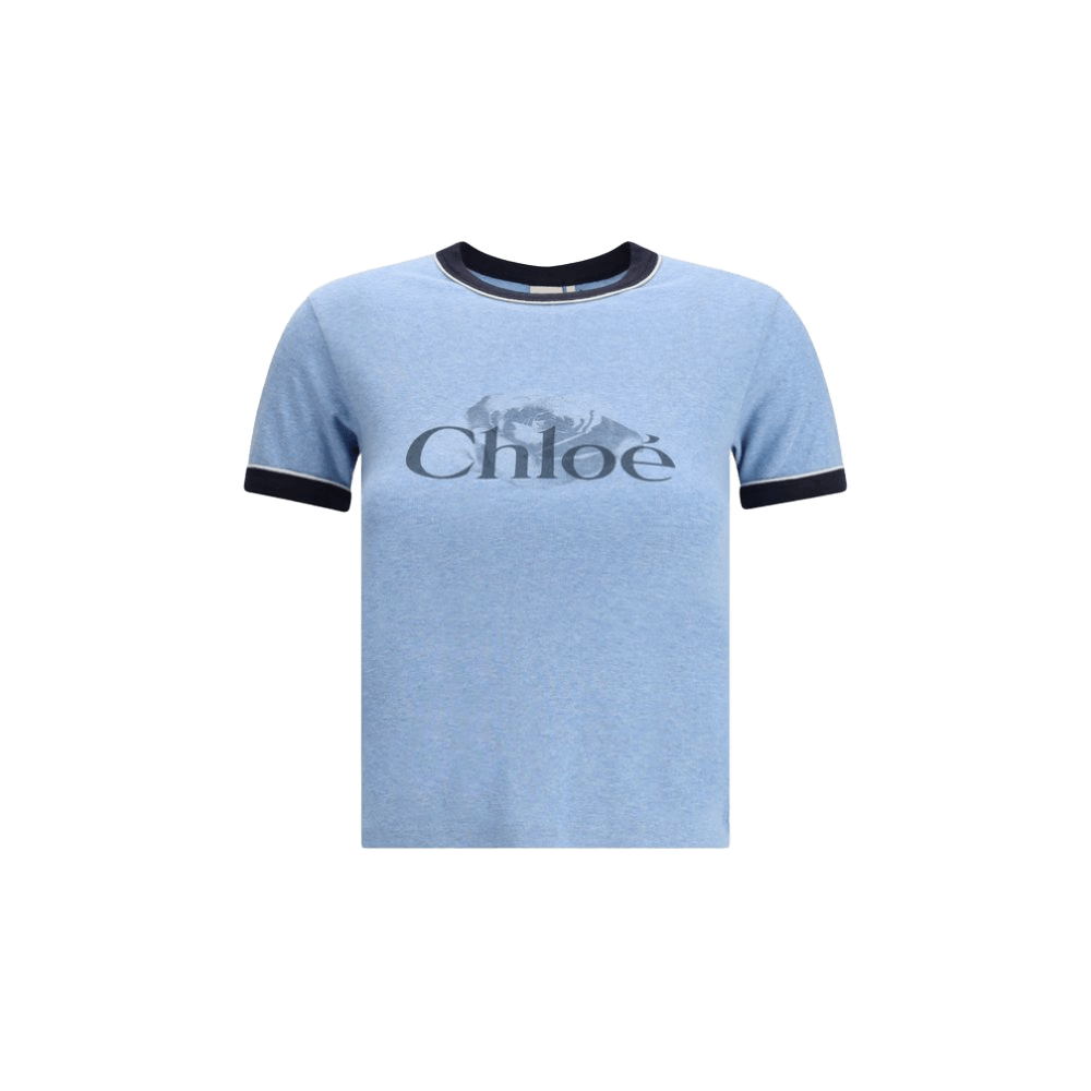 Chloé Printed Logo T-shirt Glam Steals