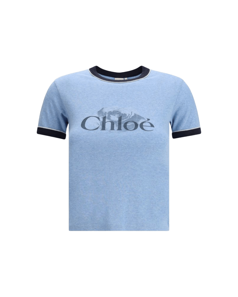 Chloé Printed Logo T-shirt Glam Steals