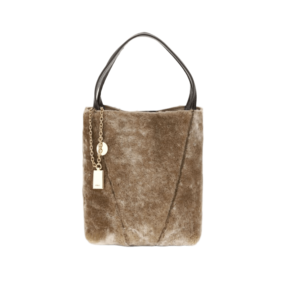 Chloé Shearling Small Spin Tote Bag Glam Steals