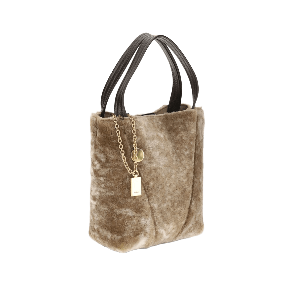 Chloé Shearling Small Spin Tote Bag Glam Steals