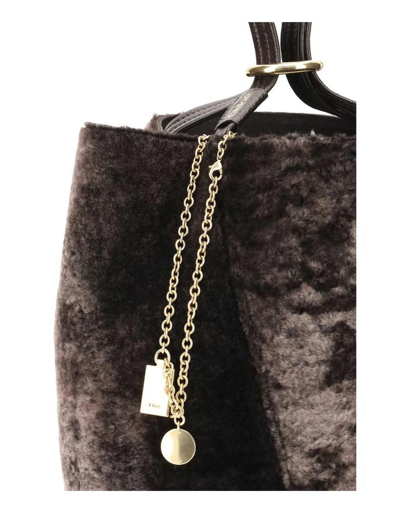 Chloé Shearling Spin Tote Bag Glam Steals