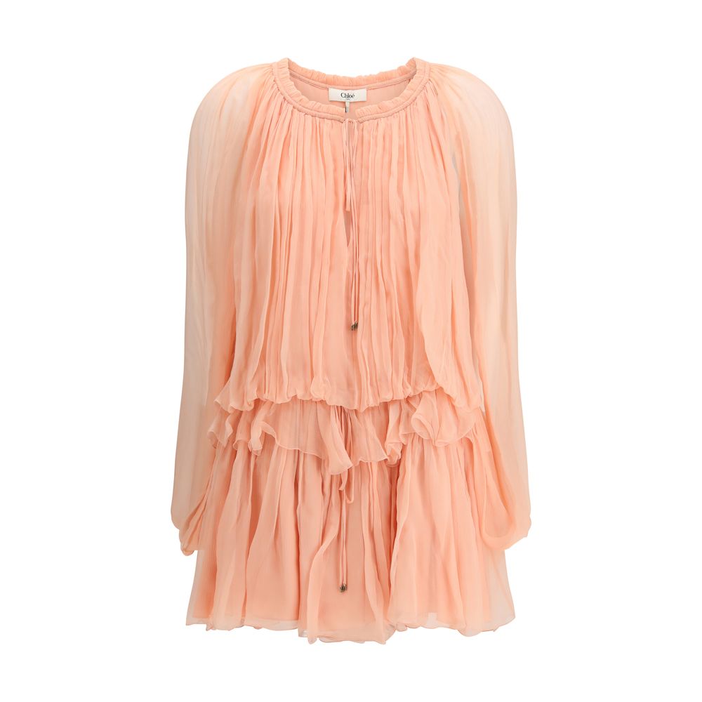 Chloé Silk Casual Dress Glam Steals