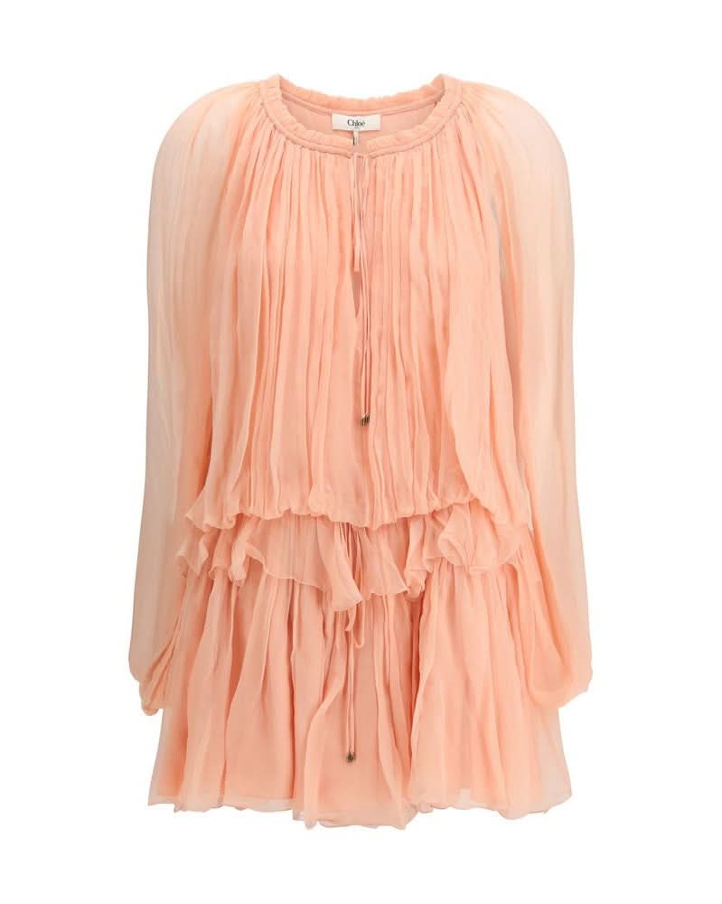 Chloé Silk Casual Dress Dresses