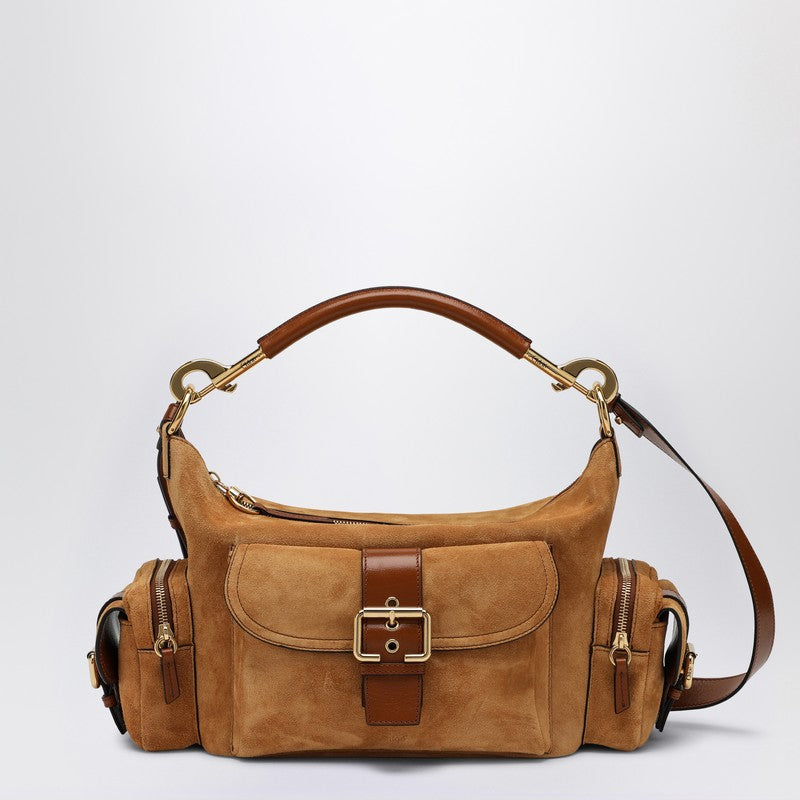 Chloé Suede Tan Coloured Leather Camera Bag