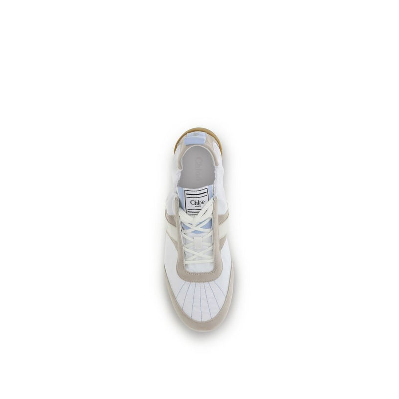 Chloé White Calf Leather Bos Taurus Athletic Sneakers Glam Steals