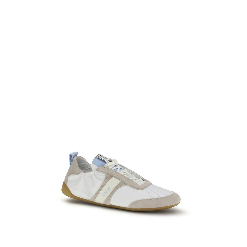 Chloé White Calf Leather Bos Taurus Athletic Sneakers Glam Steals