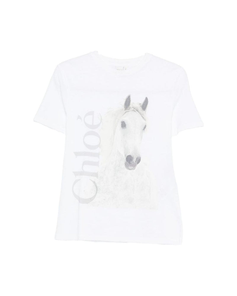 Chloé White Polo T-Shirt Topwear