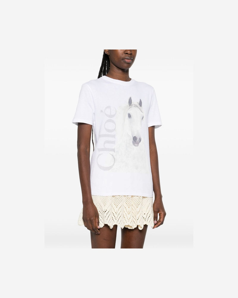 Chloé White Polo T-Shirt Topwear