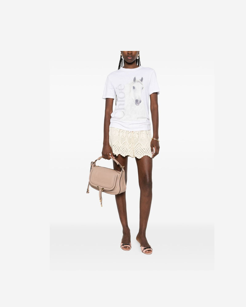 Chloé White Polo T-Shirt Topwear