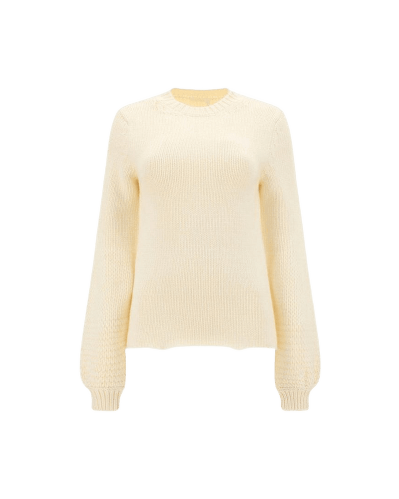 Chloé White Wool Sweatshirt Glam Steals