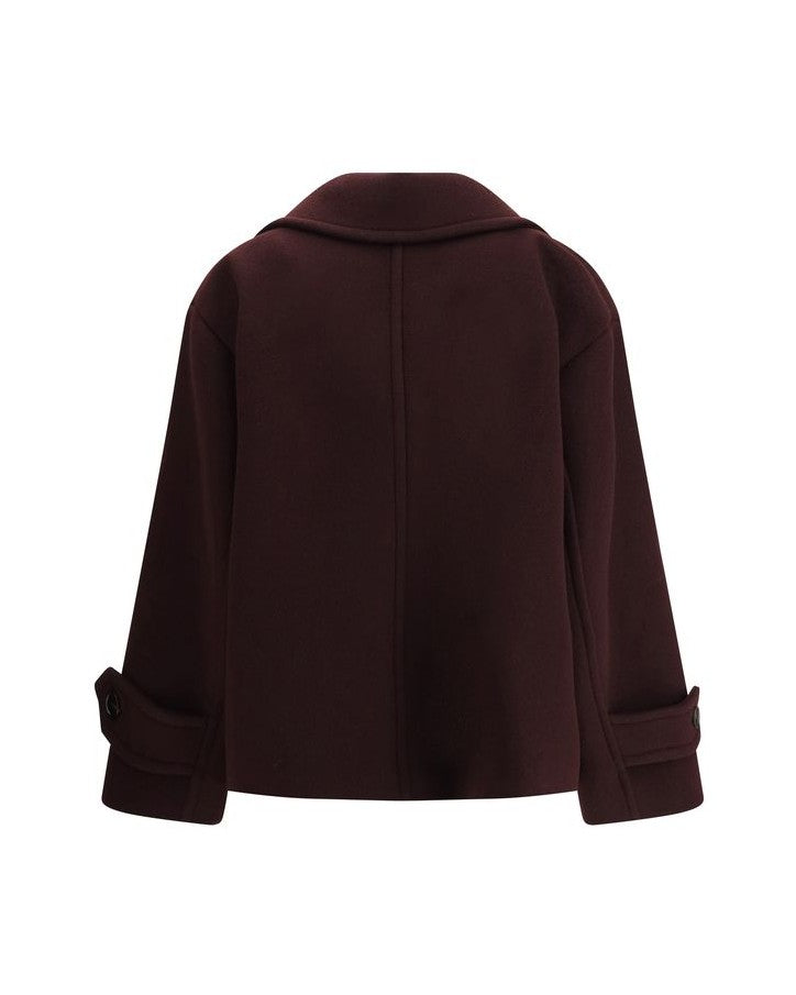 Chloé Wool Bordeaux Fleece Coat Glam Steals