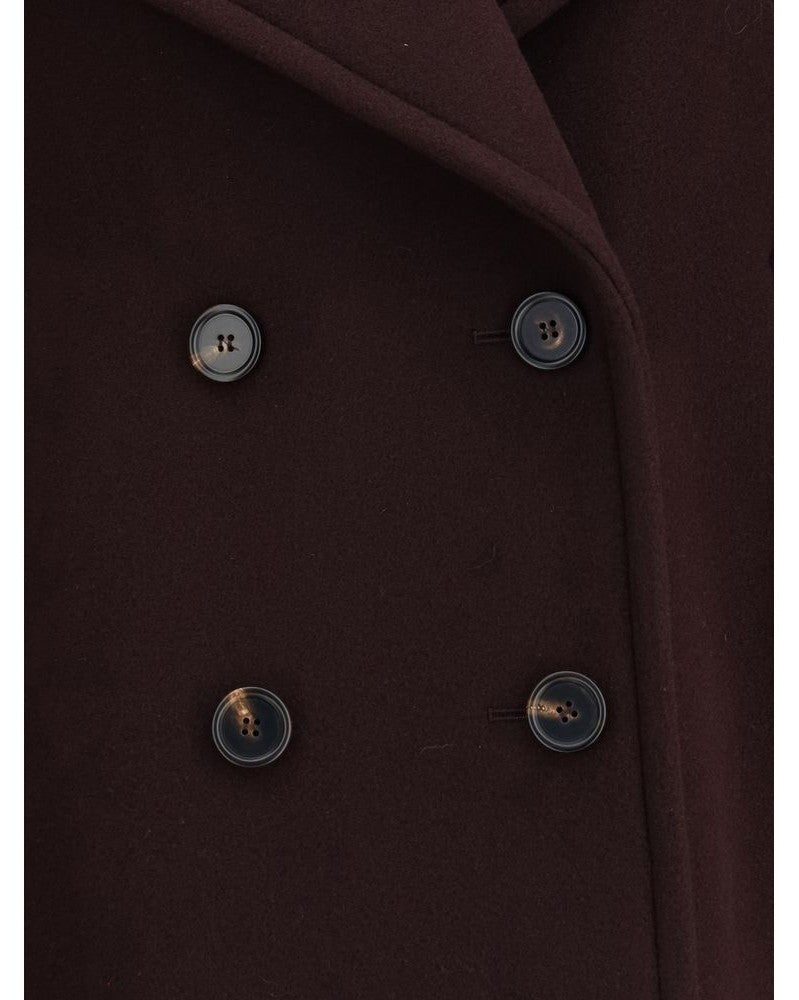 Chloé Wool Bordeaux Fleece Coat Glam Steals