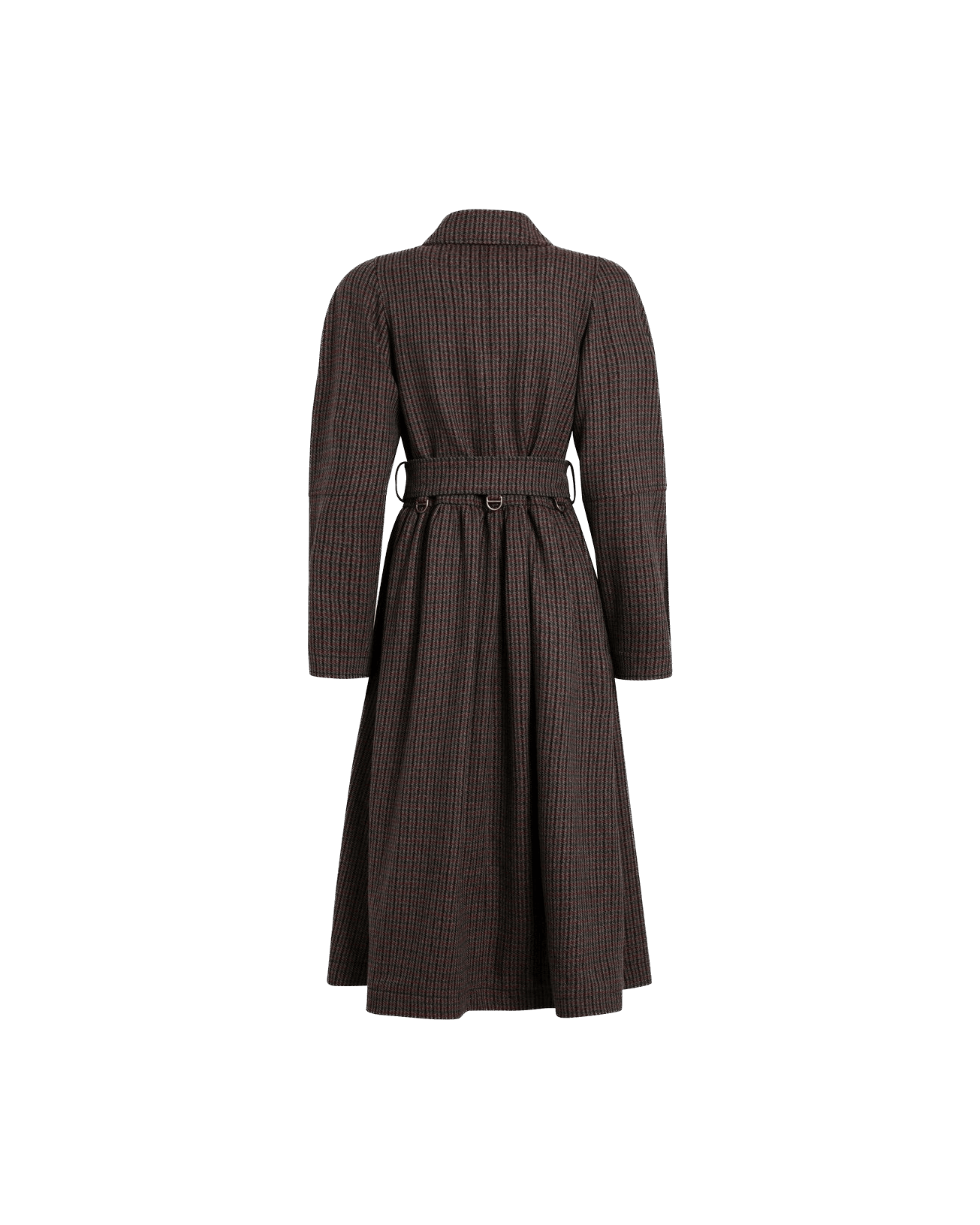 Chloé Wool Grey/red Double Breasted Coat Glam Steals