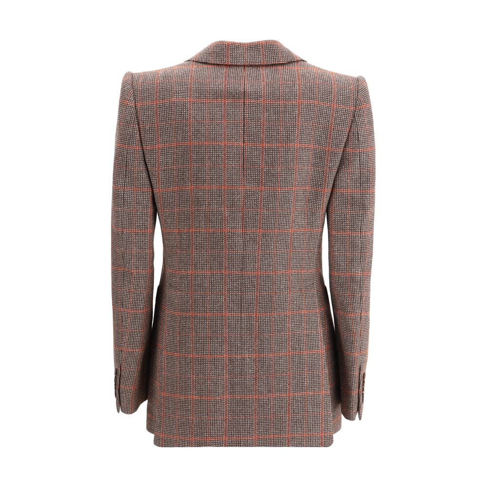 Chloé Wool Plaid Blazer Glam Steals