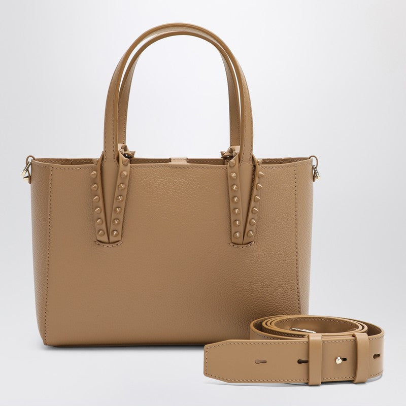 Christian Louboutin Beige Leather Cabata Mini Tote Bag Glam Steals