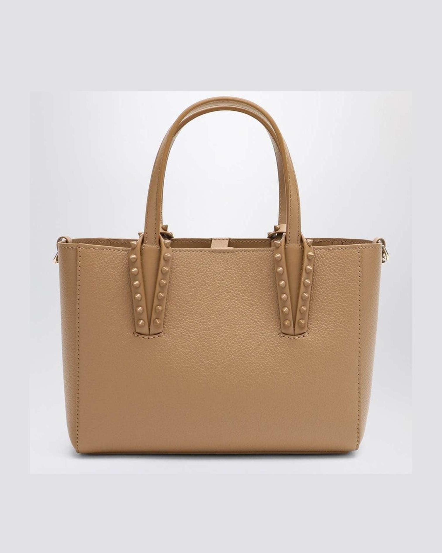 Christian Louboutin Beige Leather Cabata Mini Tote Bag Glam Steals