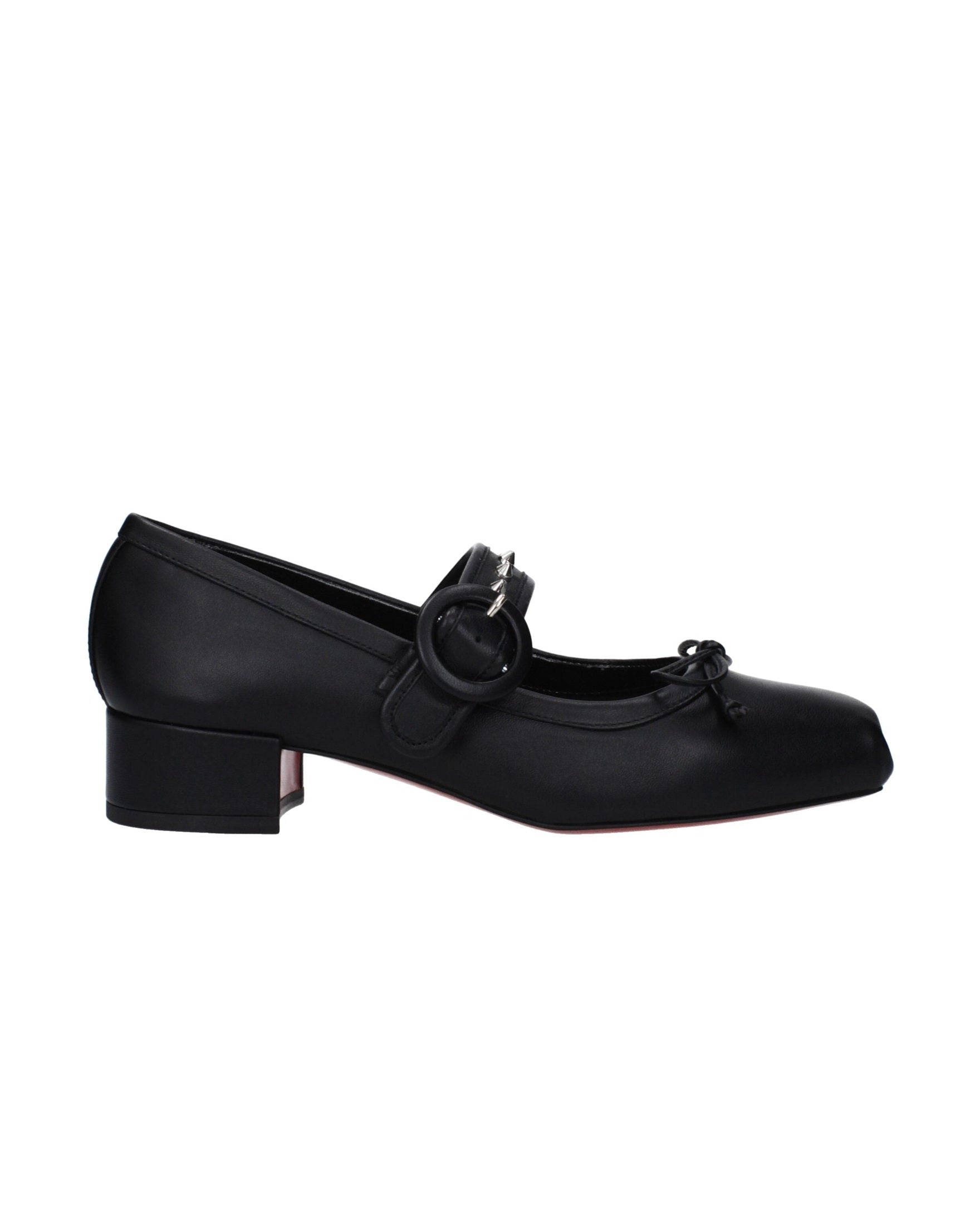 Christian Louboutin Black Leather Ballet Flats Glam Steals