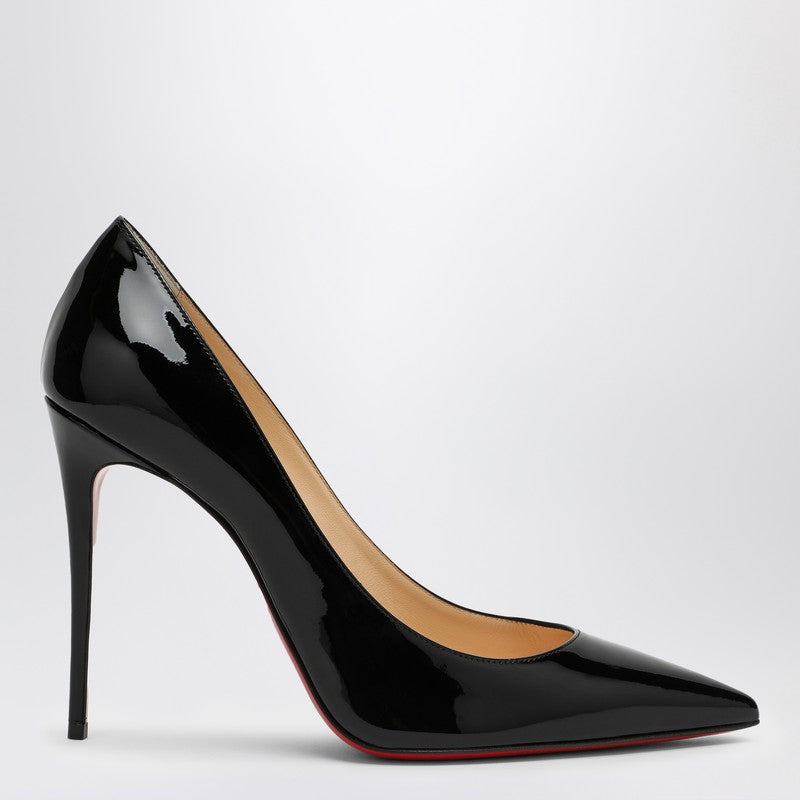 Christian Louboutin Black Leather Patent Décollette Glam Steals