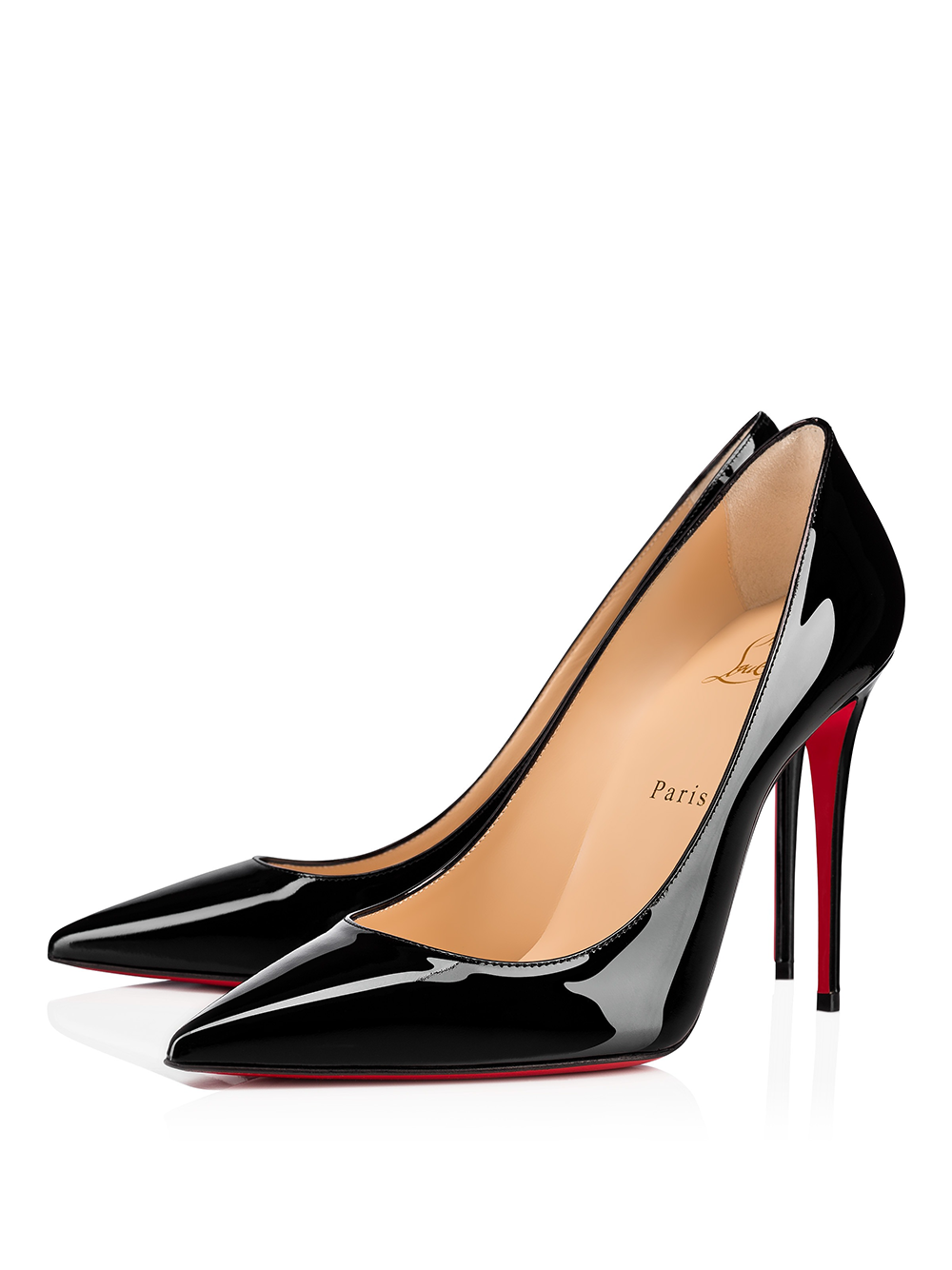 Christian Louboutin Black Leather Patent Kate Décolleté Glam Steals