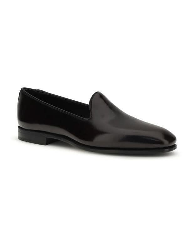Church's Black Calf Leather Bos Taurus Slip On Loafers 