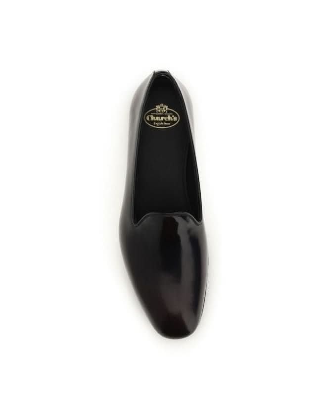 Church's Black Calf Leather Bos Taurus Slip On Loafers 