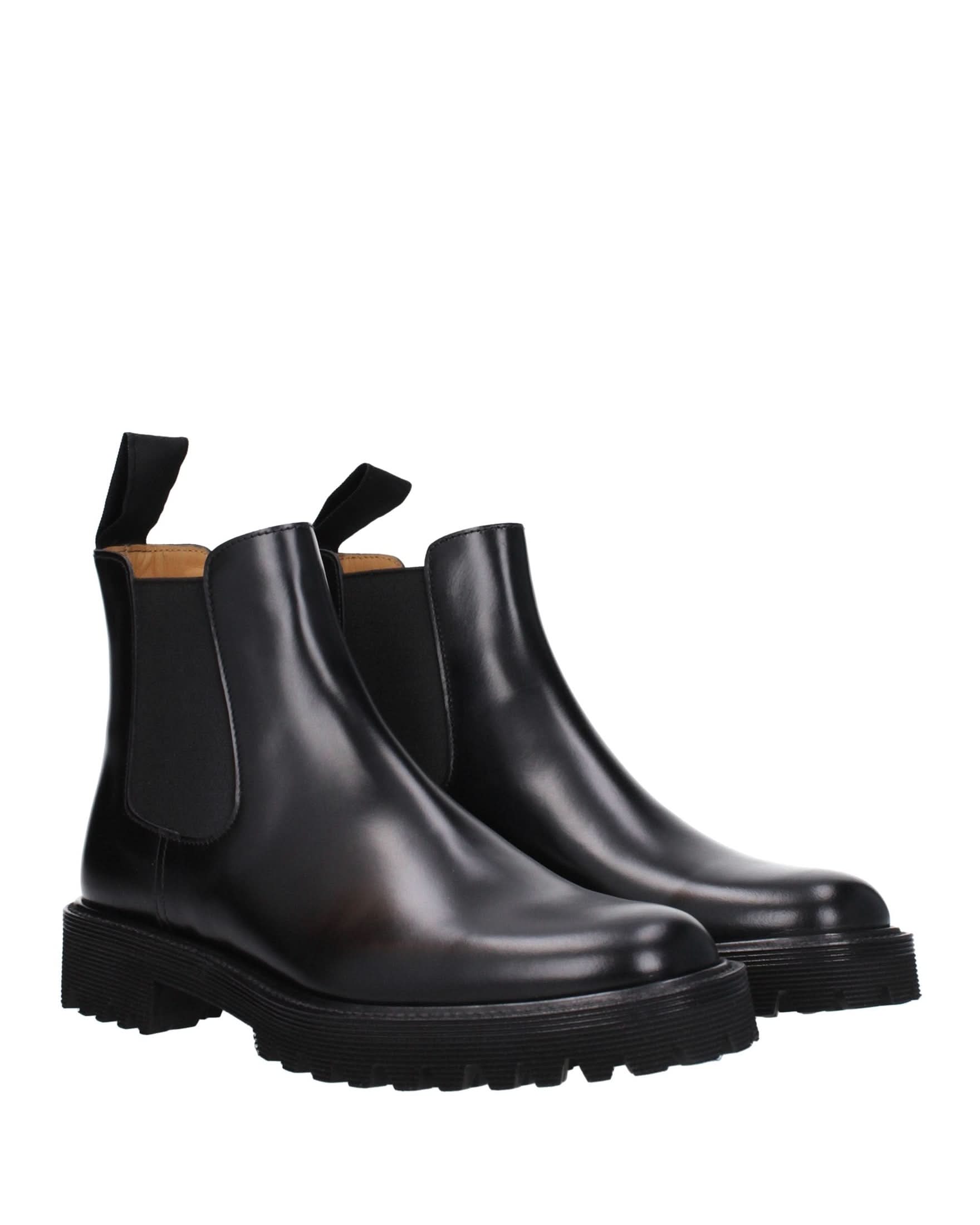 Church's Black Leather Ankle Boots 
