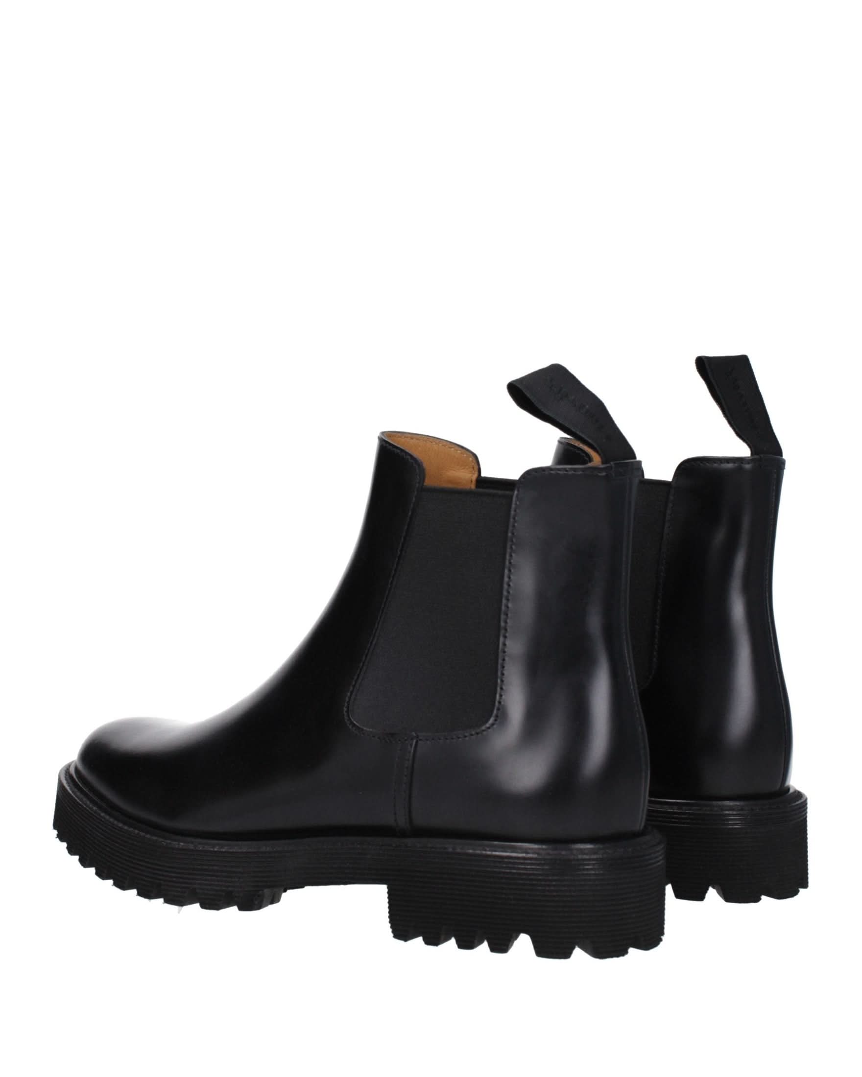 Church's Black Leather Ankle Boots 