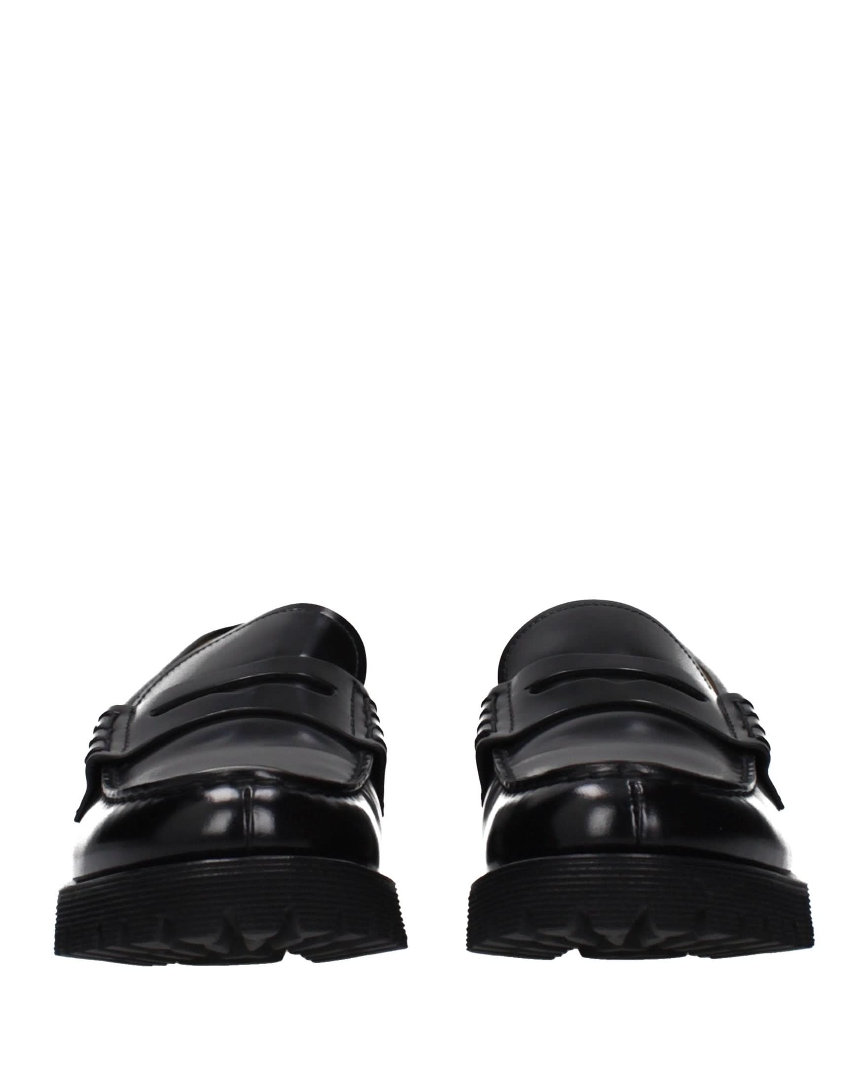 Church's Black Leather Slip On Loafers 
