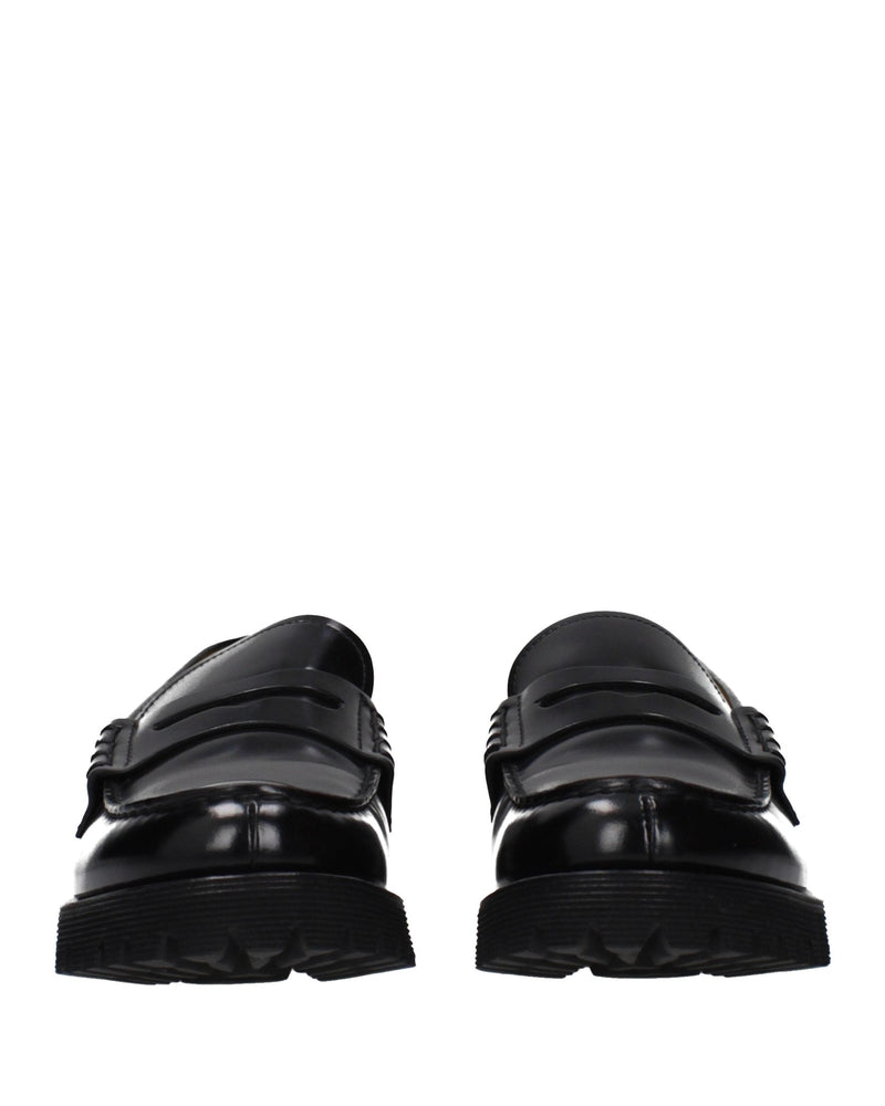 Church's Black Leather Slip On Loafers 
