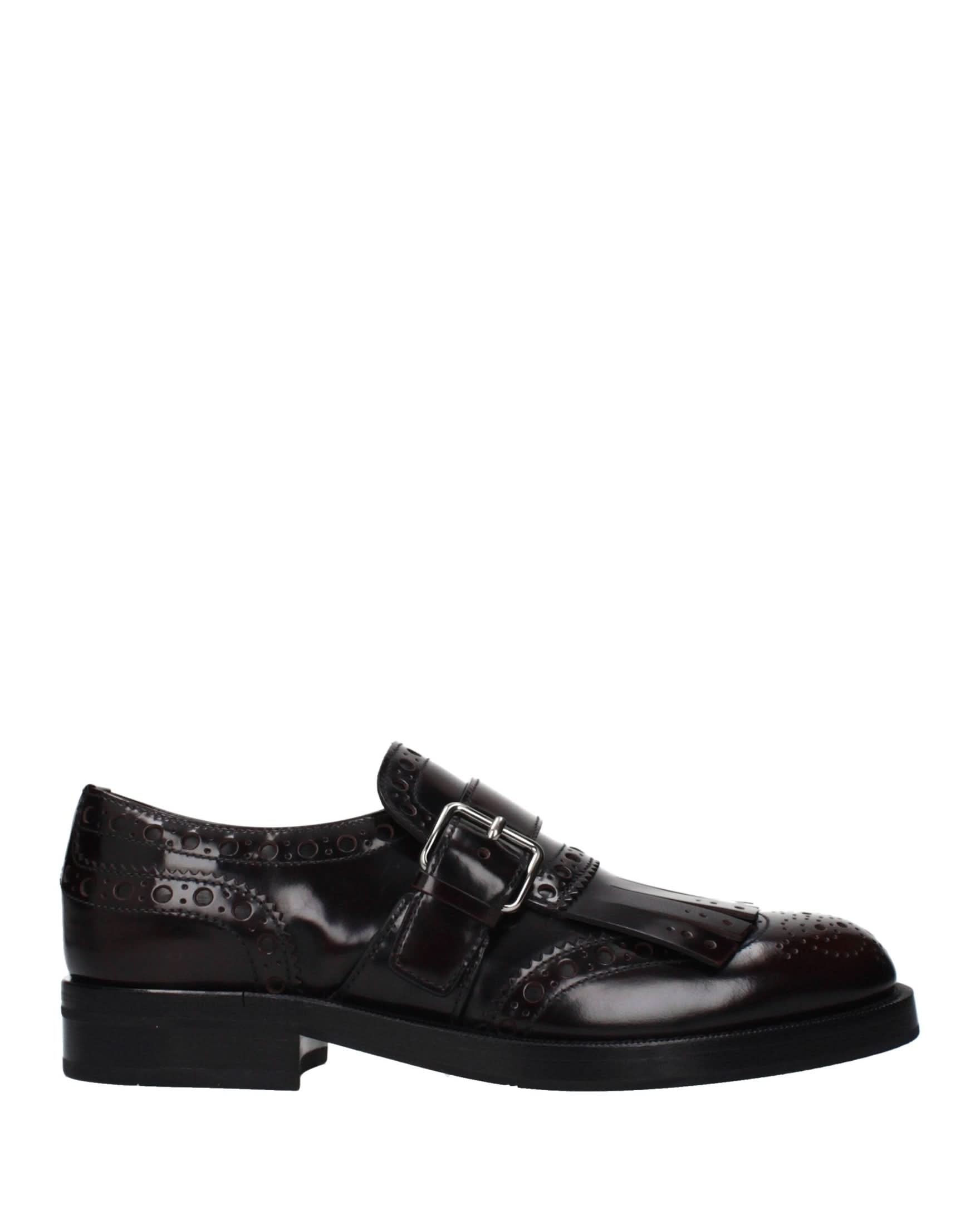 Church's Red Leather Slip On Loafers 