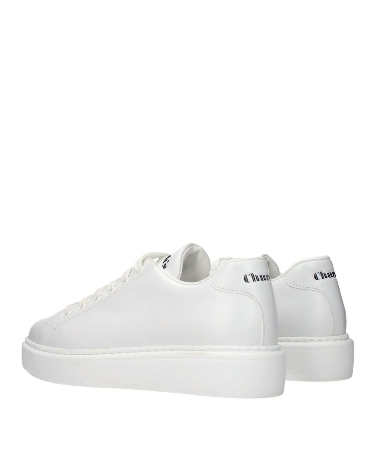 Church's White Leather Low Top Sneakers 