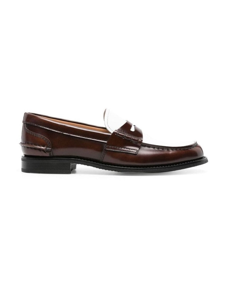 Churchs Brown Calfskin Slip On Loafers Glam Steals