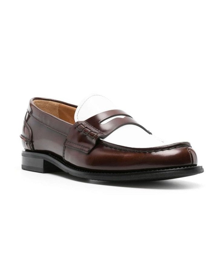 Churchs Brown Calfskin Slip On Loafers Glam Steals