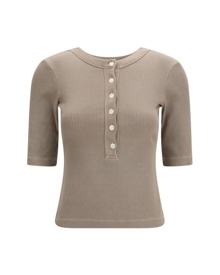 Citizens Of Humanity Beige Cotton T-shirt Glam Steals