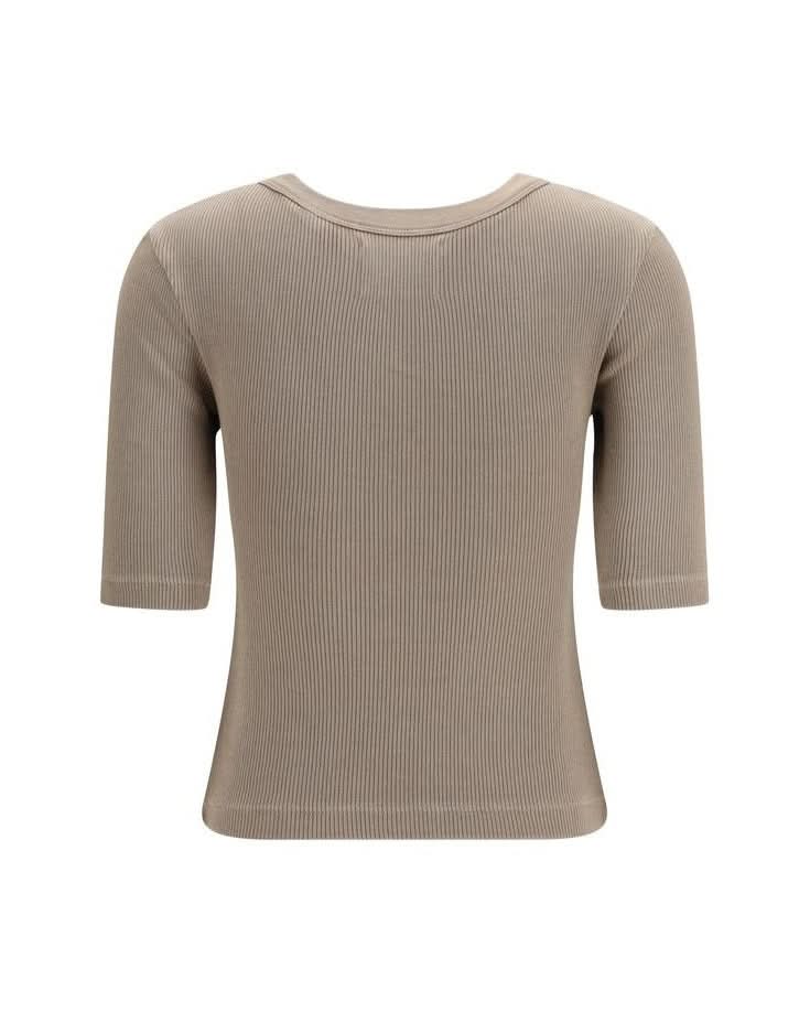 Citizens Of Humanity Beige Cotton T-shirt Glam Steals