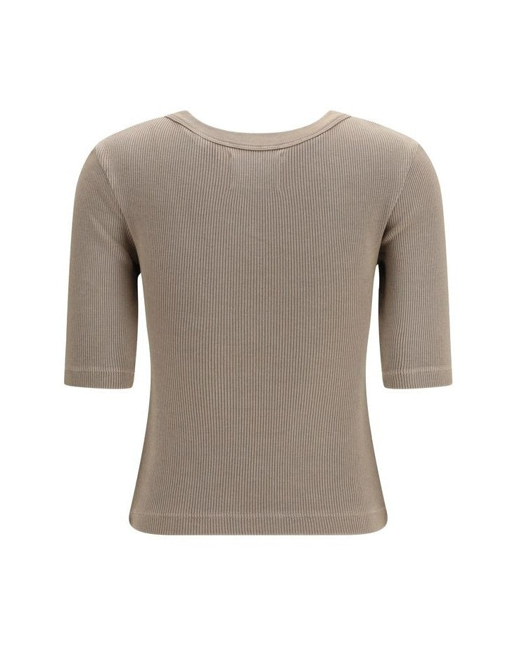 Citizens Of Humanity Beige Cotton T-shirt Glam Steals