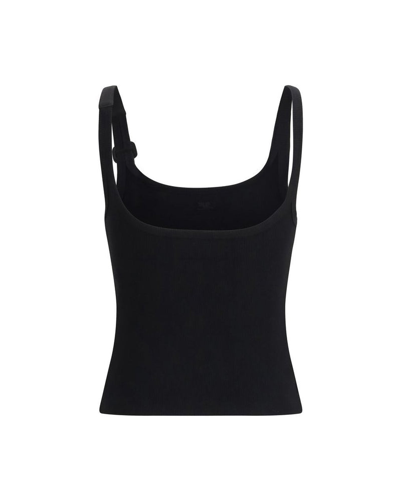 Courrèges Black Cotton Top Glam Steals