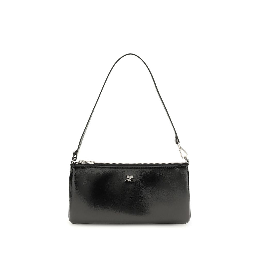 Courrèges Black Cowhide Shoulder Bag Glam Steals