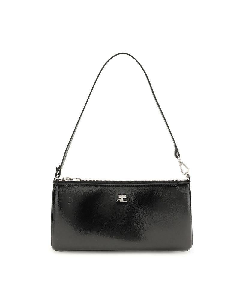 Courrèges Black Cowhide Shoulder Bag Glam Steals