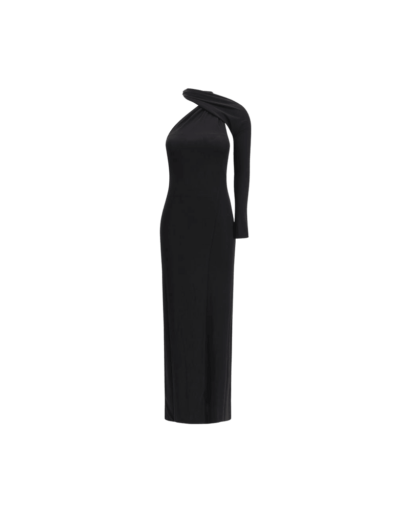 Courrèges Black Viscose Cocktail Dress Glam Steals