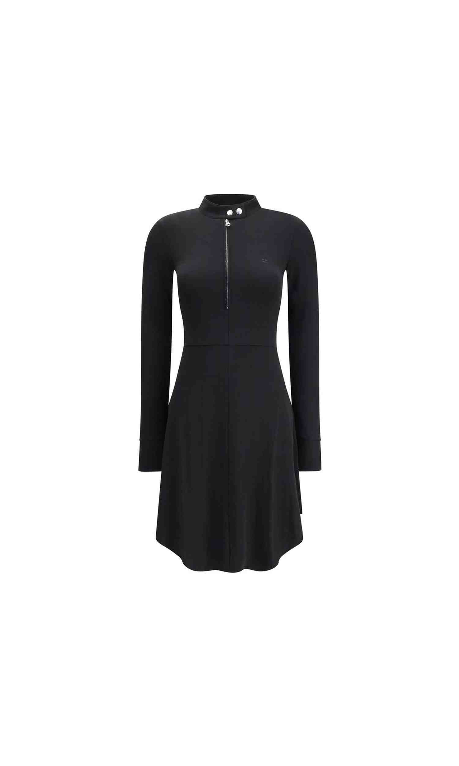 Courrèges Jersey Biker Crepe Zipped Dress Glam Steals
