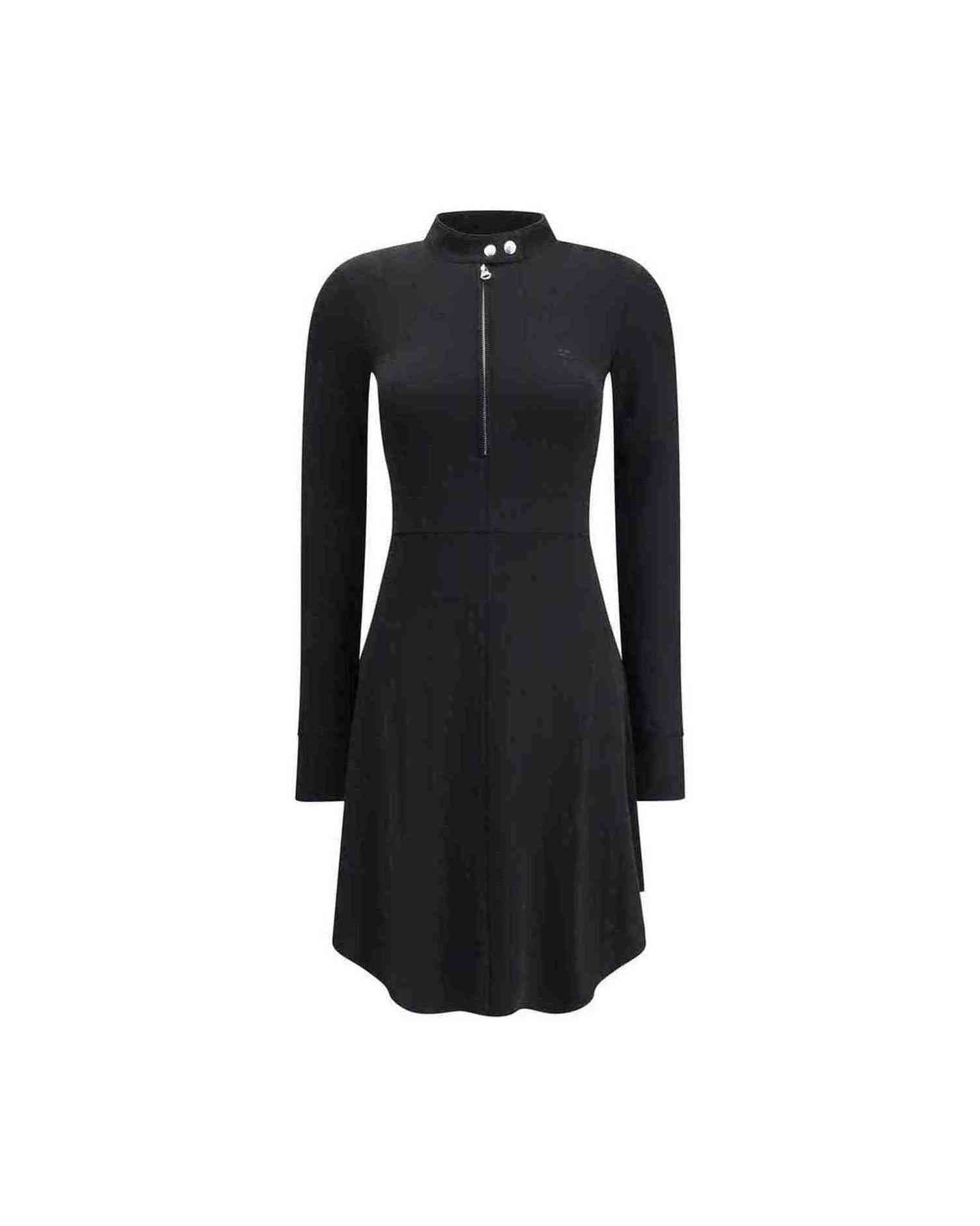 Courrèges Jersey Biker Crepe Zipped Dress Glam Steals