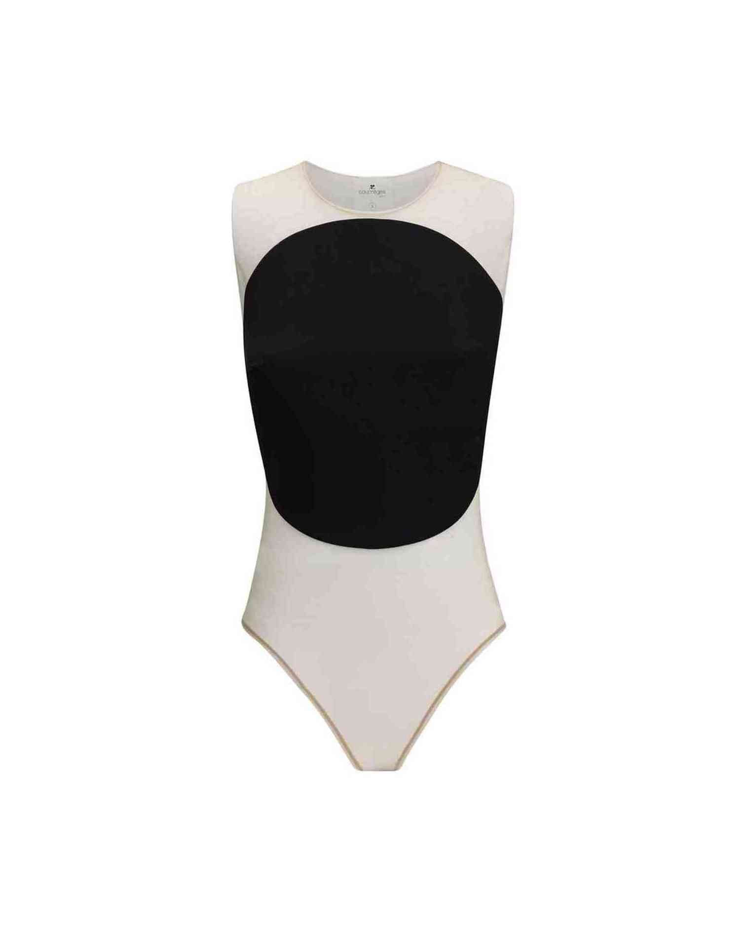 Courrèges Satin Illusion Circle Bodysuit Glam Steals