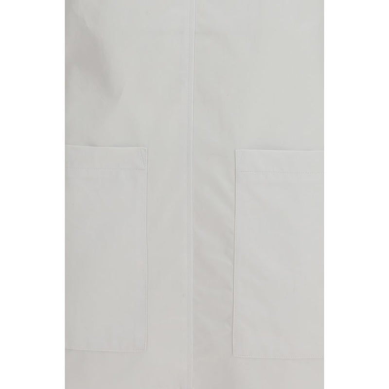 Courrèges White Cotton Casual Dress Glam Steals