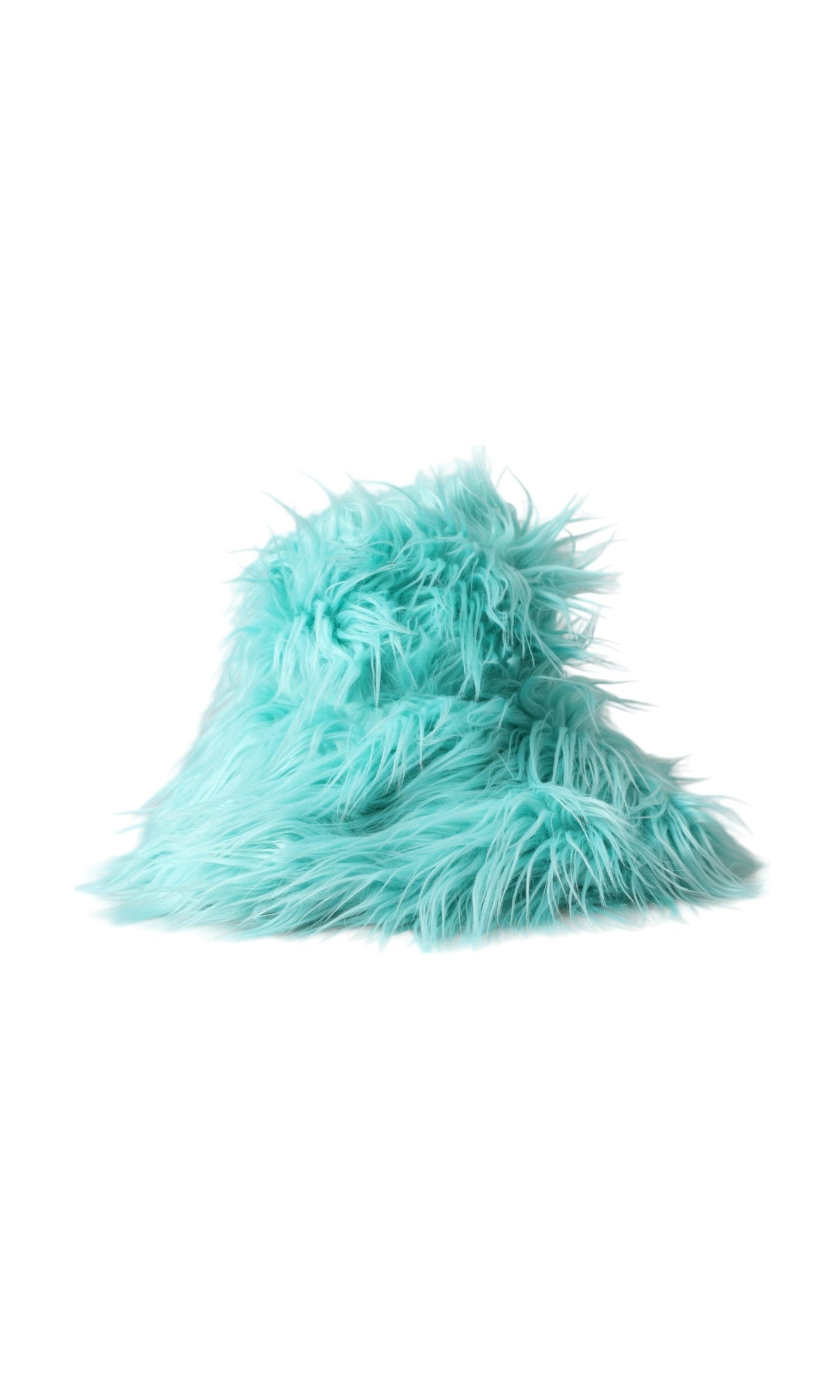Dolce & Gabbana Acrylic Fur Womens Bucket Mint Green Hat Glam Steals
