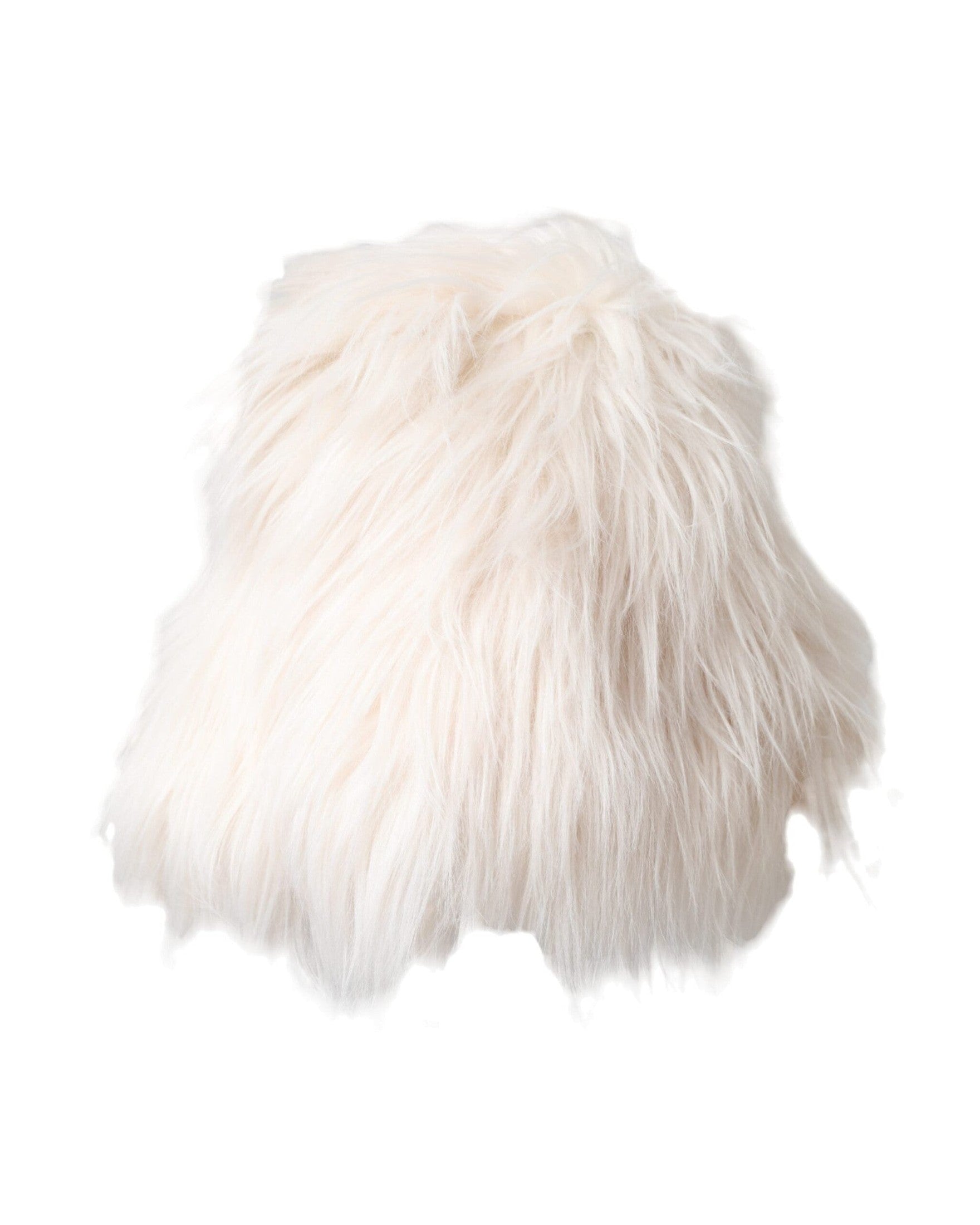 Dolce & Gabbana Acrylic Fur Womens Bucket White Hat Glam Steals
