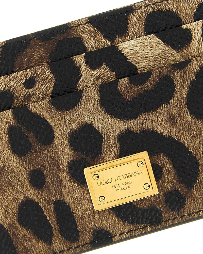 Dolce & Gabbana Animal Print Card Holder Glam Steals