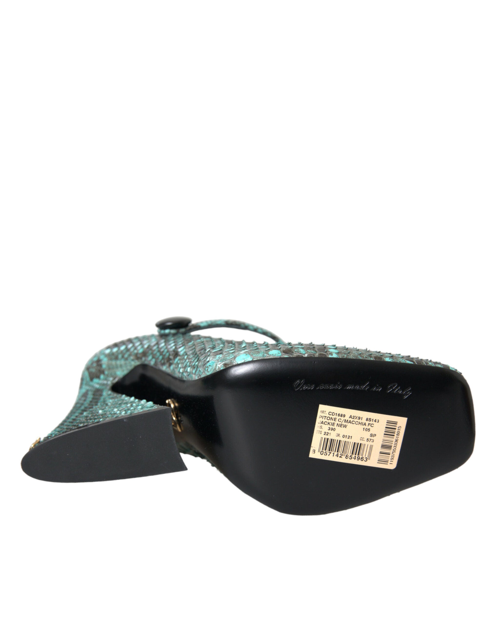 Dolce & Gabbana Aqua Python Leather Mary Jane Pumps Shoes Glam Steals
